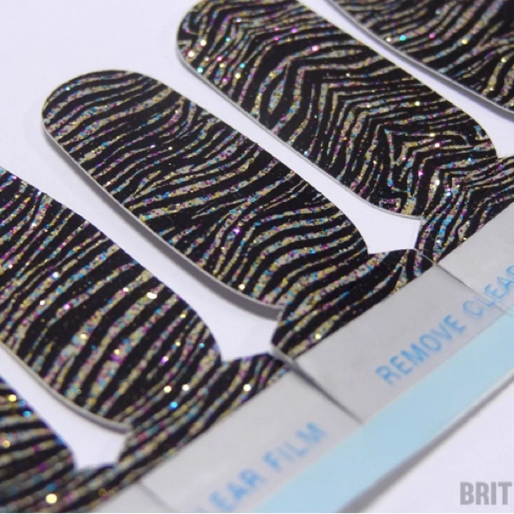 OPI Pure Lacquer Nail Strips #AP101 Metallic Waves NEW